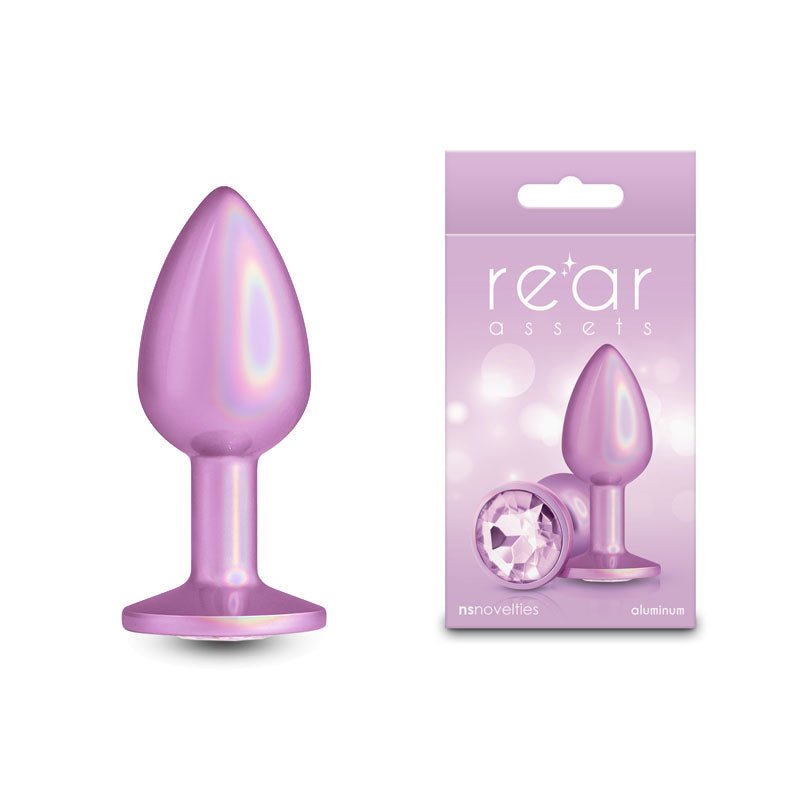Rear Assets Small Butt Plug - Iridescent Pink