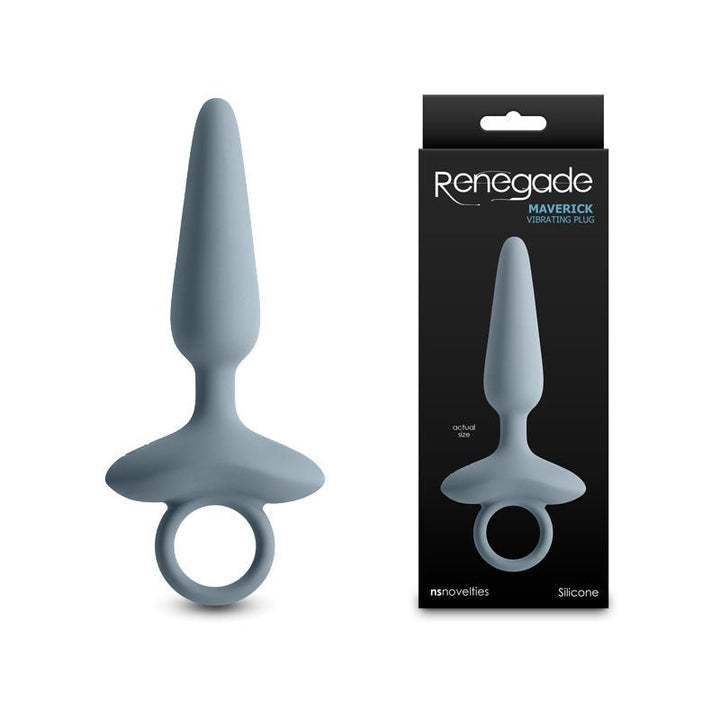 Renegade Maverick Vibrating Butt Plug - Grey