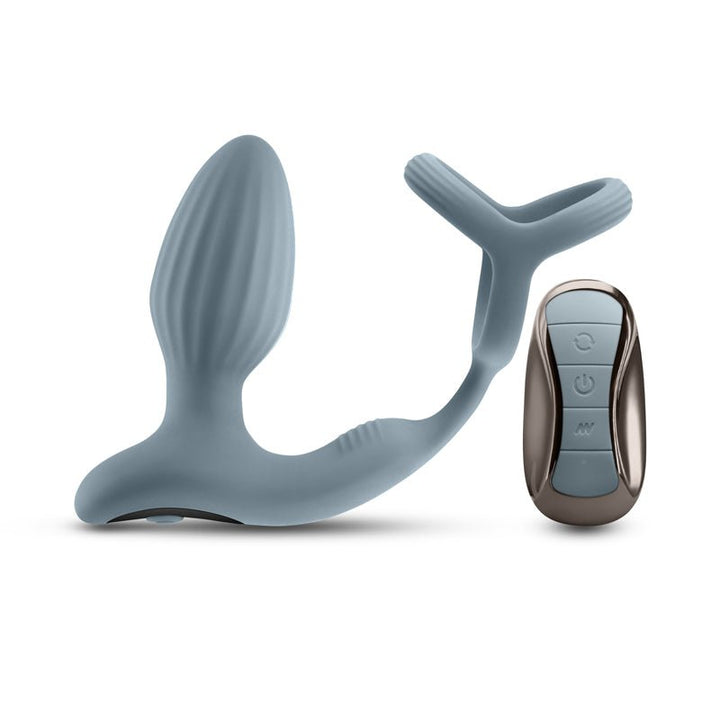 Renegade Summit Vibrating Butt Plug with Remote - Grey