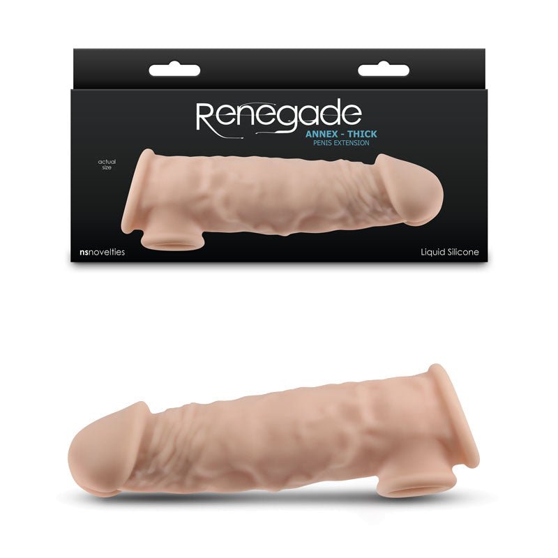 Renegade Annex Realistic Penis Extension Sleeve - Thick - Flesh
