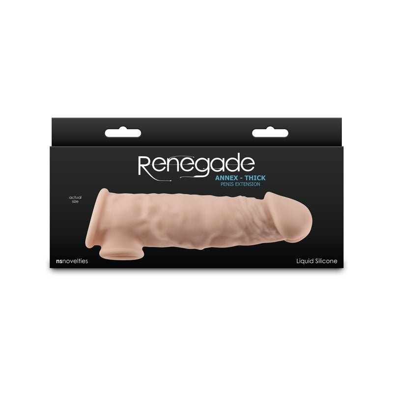 Renegade Annex Realistic Penis Extension Sleeve - Thick - Flesh