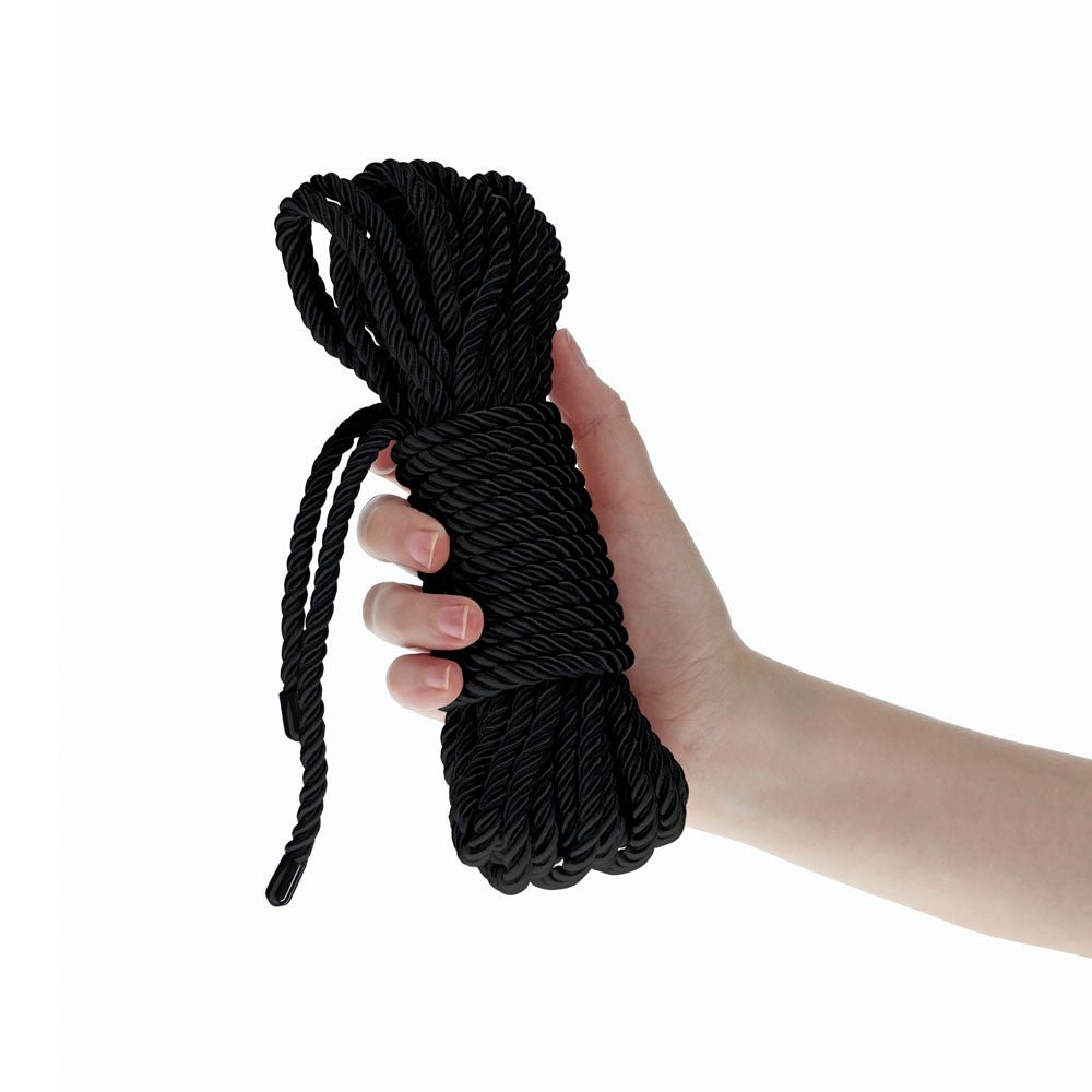 Ouch! Black Bondage Rope - 10 Mtrs