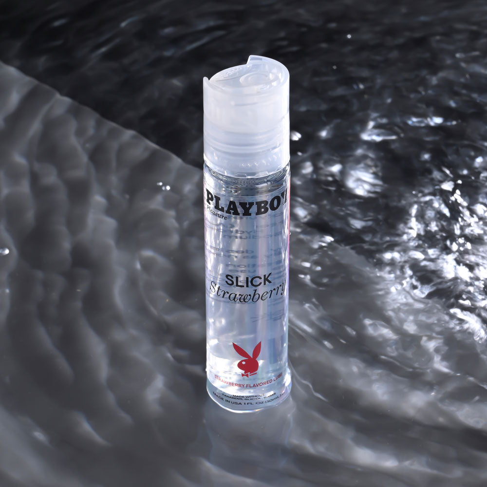 Playboy Pleasure Slick Strawberry Water Based Lubricant - 30ml