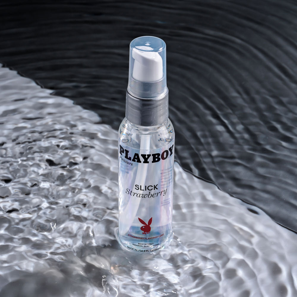 Playboy Pleasure Slick Strawberry Water Based Lubricant - 60ml