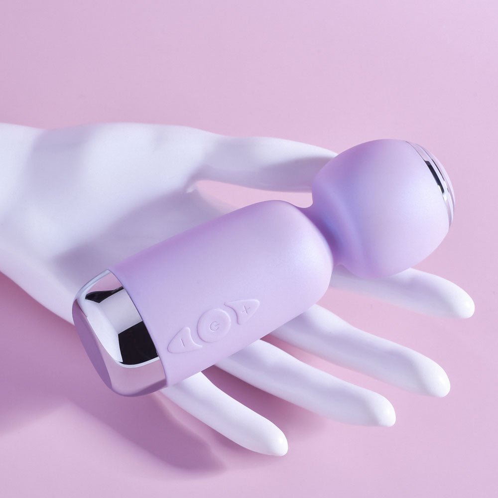 Playboy Pleasure Royal Mini Wand Vibrator - Lilac
