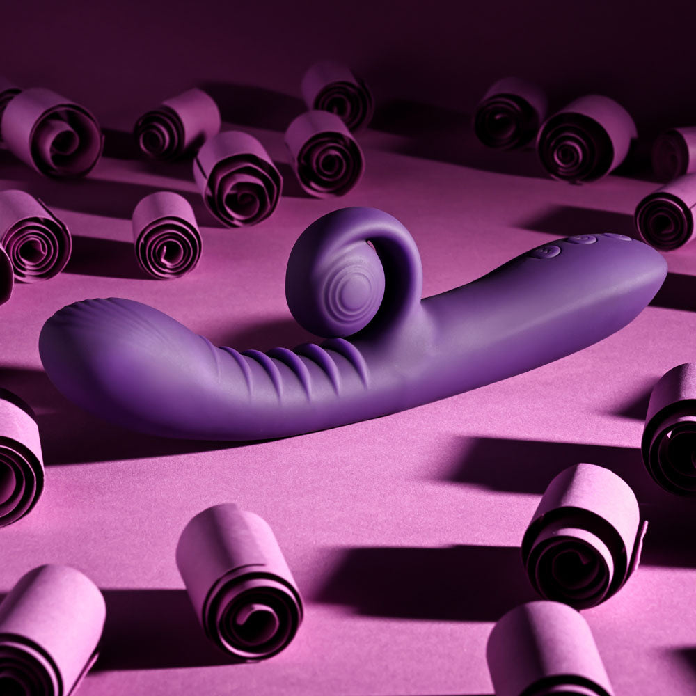 Playboy Curlicue - Rabbit Vibrator - Purple