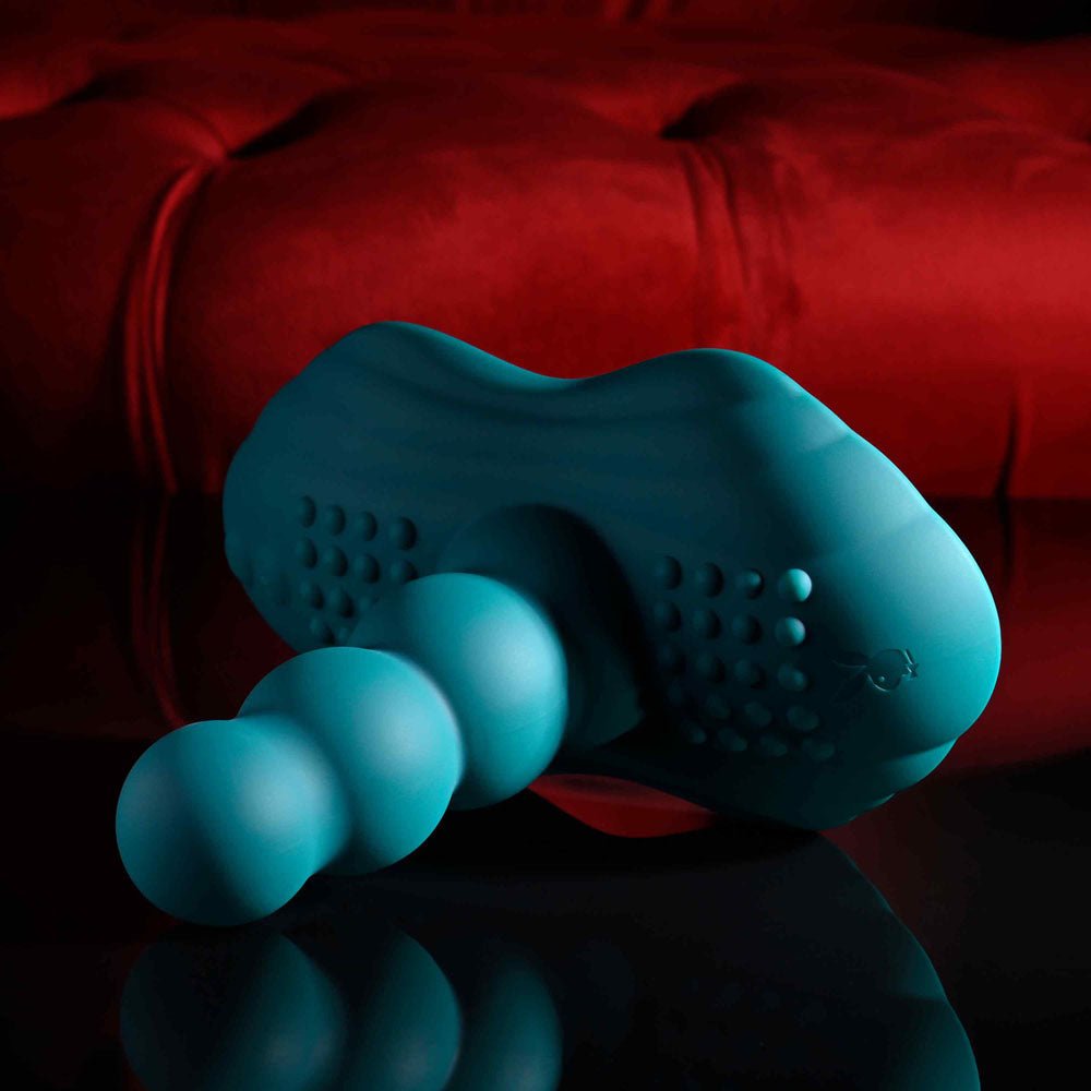 Playboy Pleasure Have A Seat - Rideable Vibrator and Grinder Pad with Remote - Green