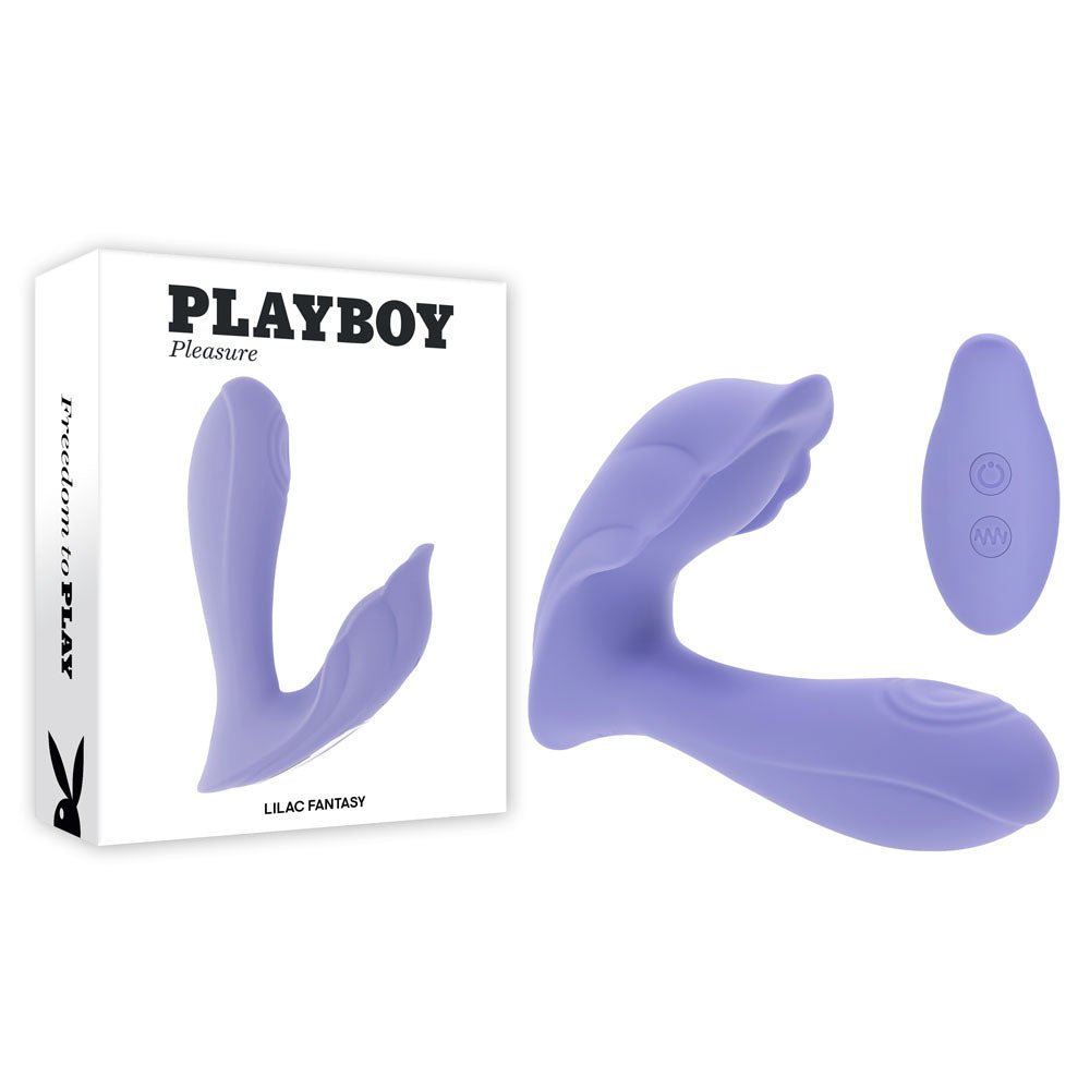 Playboy Pleasure Lilac Fantasy Tappy Vibrator with Remote