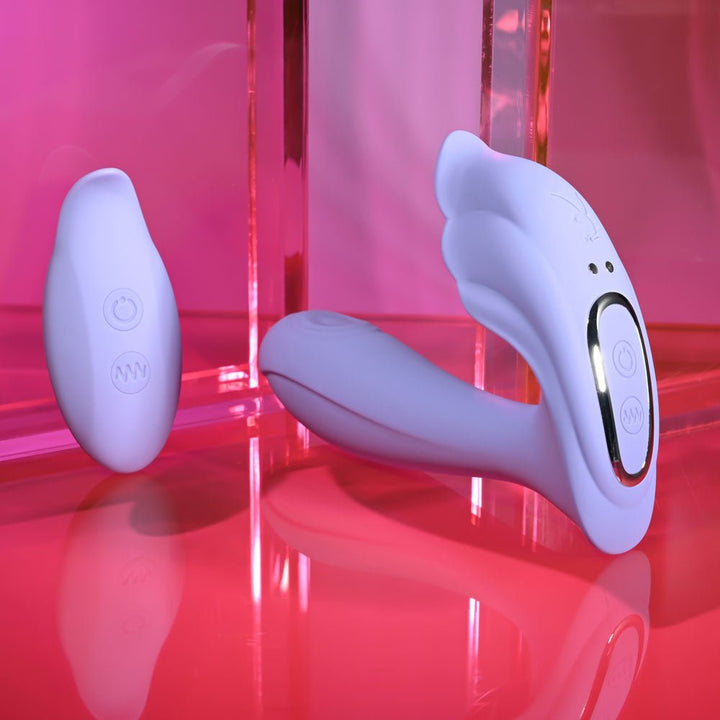 Playboy Pleasure Lilac Fantasy Tappy Vibrator with Remote