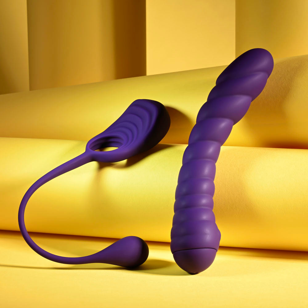 Playboy Pleasure Twisted Playground Vibrator and Cock Ring Kit