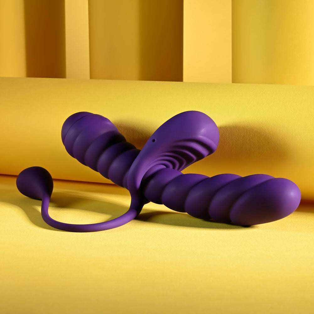 Playboy Pleasure Twisted Playground Vibrator and Cock Ring Kit