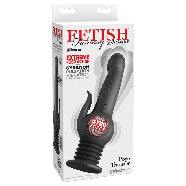 Fetish Fantasy Series Pogo Thruster Rabbit Vibrator - Black