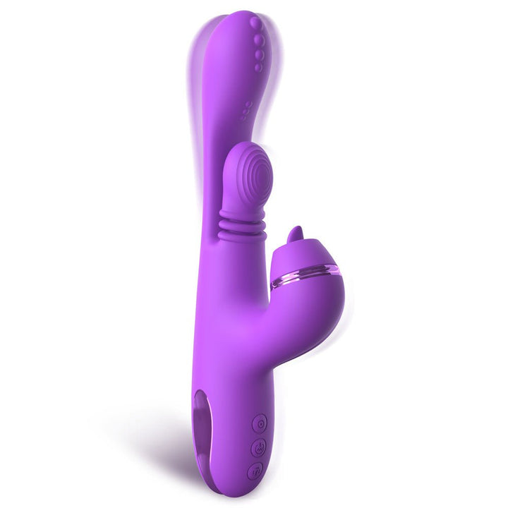 Fantasy For Her IntiMotion Pulse Pro - Swirling & Flicking Rabbit Vibrator - Purple