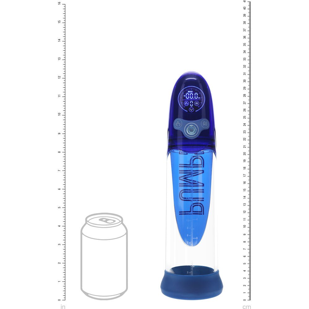 Pumped Aqua-Pro AI-Enabled Submersible Auto Penis Pump - Blue