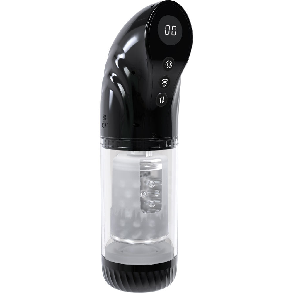 Pumped Strokemate - Sucking Rotating Thrusting Auto Masturbator - Black
