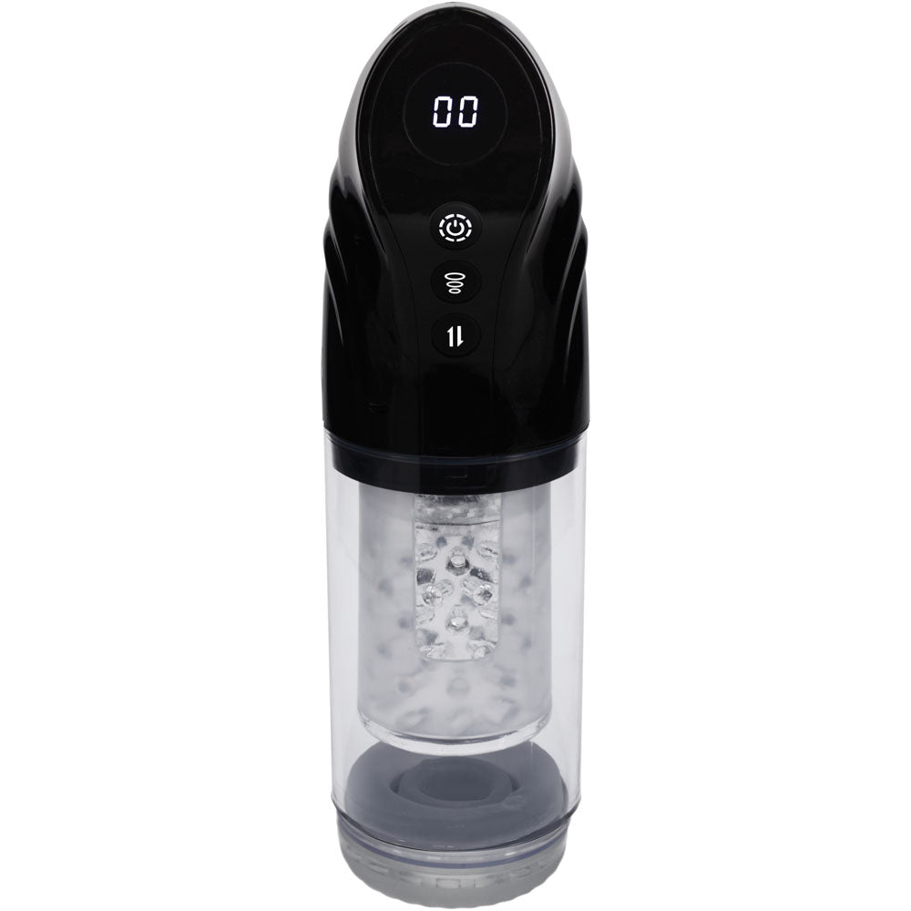 Pumped Strokemate - Sucking Rotating Thrusting Auto Masturbator - Black