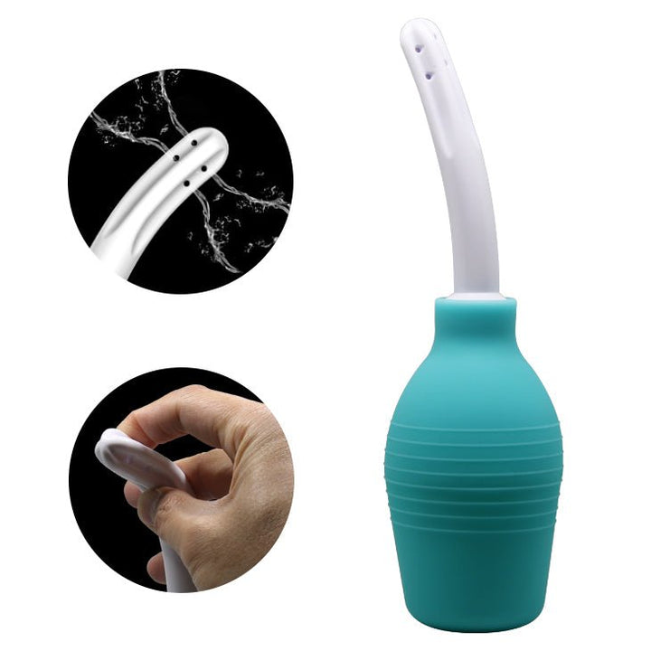 Mr Play Anal Douche - Aqua/White - 310ml Capacity