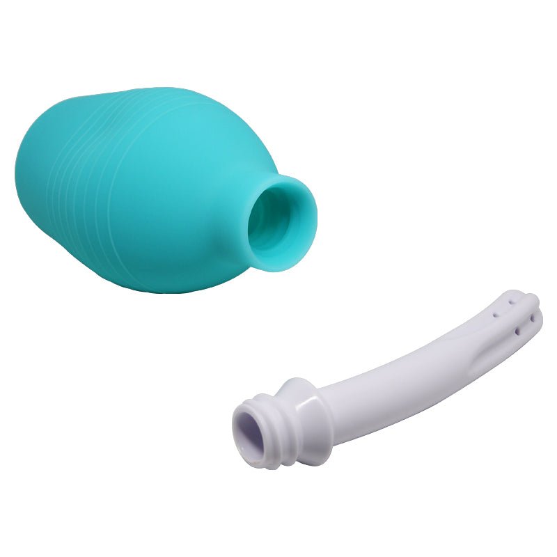 Mr Play Anal Douche - Aqua/White - 310ml Capacity