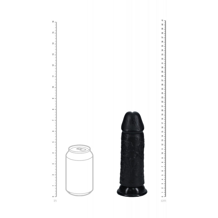RealRock 8 Inch Extra Thick Dildo - Black