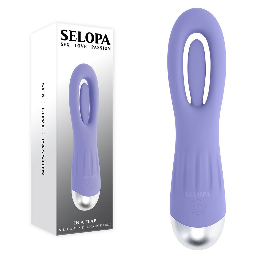 Selopa In A Flap Flicking Stimulator - Purple
