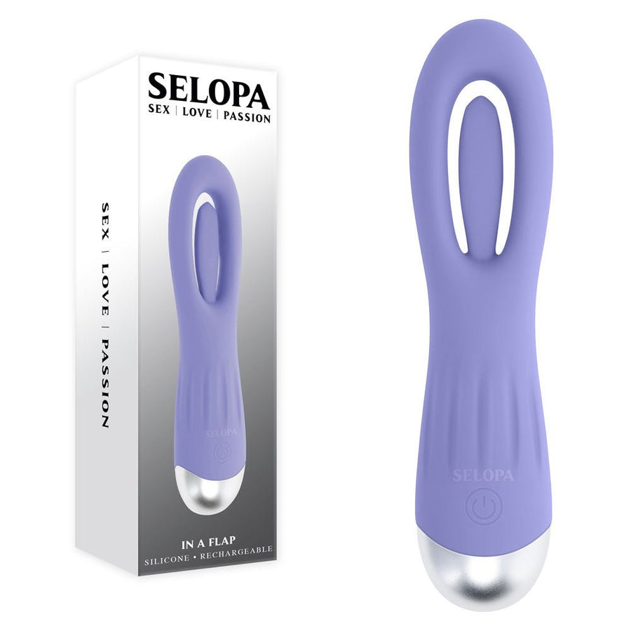 Selopa In A Flap Flicking Stimulator - Purple