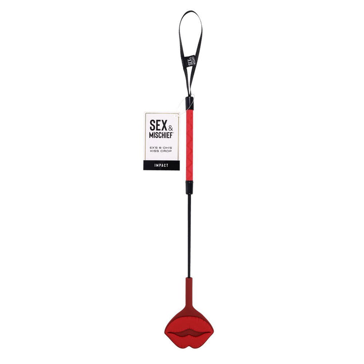 Sex & Mischief Exs & Ohs Kiss Crop - Red