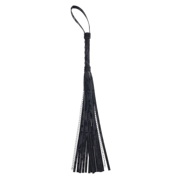 Sportsheets Velvet Noir Chain Flogger - Black