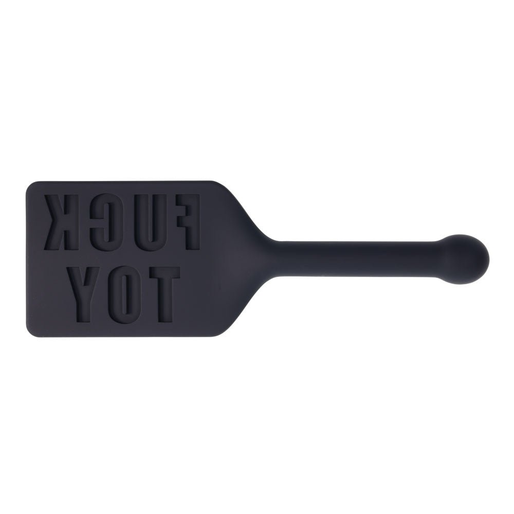 Edge Fuck Toy Silicone Spanking Paddle - Black