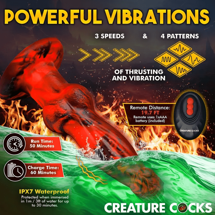 Creature Cocks Hell Wolf - Thrusting Fantasy Dildo