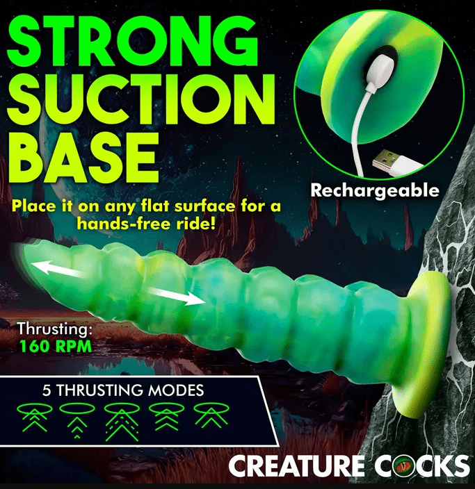 Creature Cocks Squirmer Thrusting Fantasy Dildo