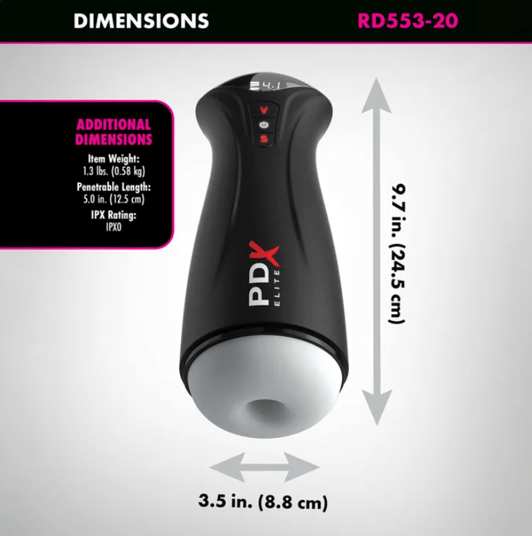 PDX Elite Fap-Gasm - Sucking & Vibrating Auto Stroker