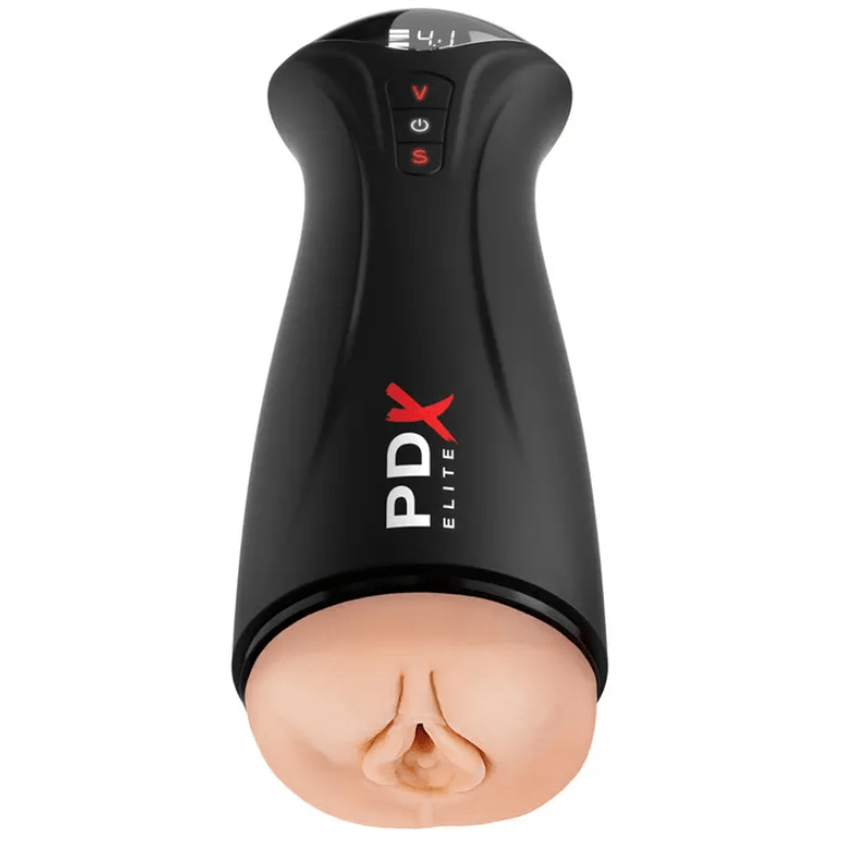 PDX Elite Fuck-Gasm - Sucking & Vibrating Auto Stroker - Flesh