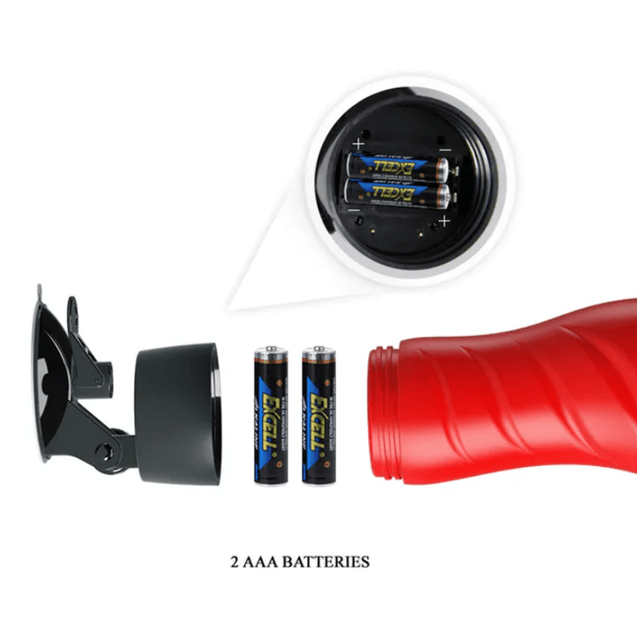 Crazy Bull Delia Vibrating Vagina Stroker with Suction Base - Flesh