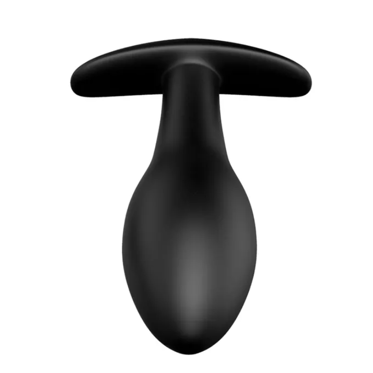Party Up Jeff Silicone 8.5cm Butt Plug - Black