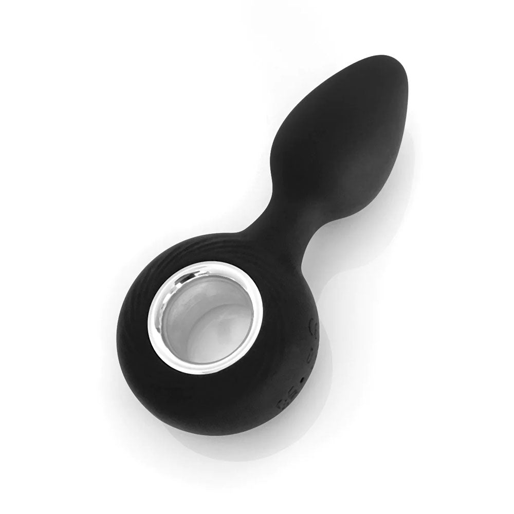 VERS Rechargeable Silicone Vibrating Butt Plug - Black – Sex Toys Erotica