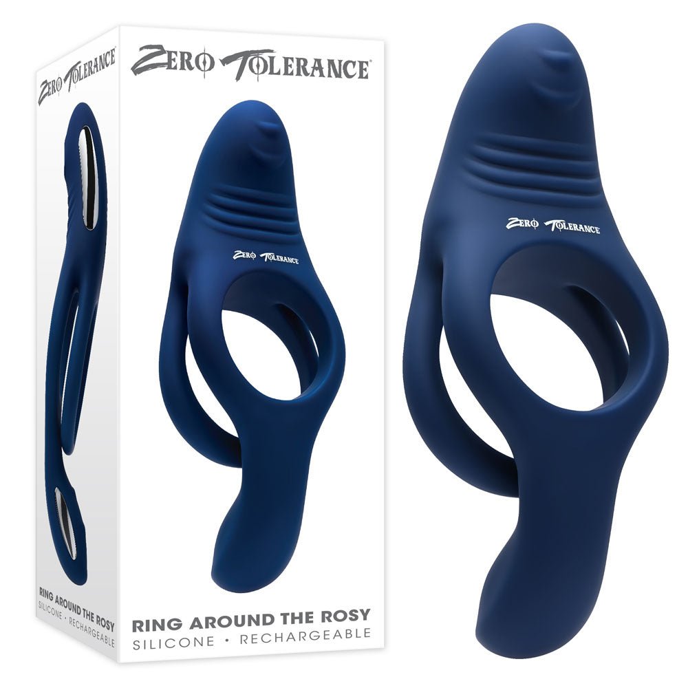 Zero Tolerance Ring Around The Rosy Cock Ring - Navy Blue  Sex Toys Erotica
