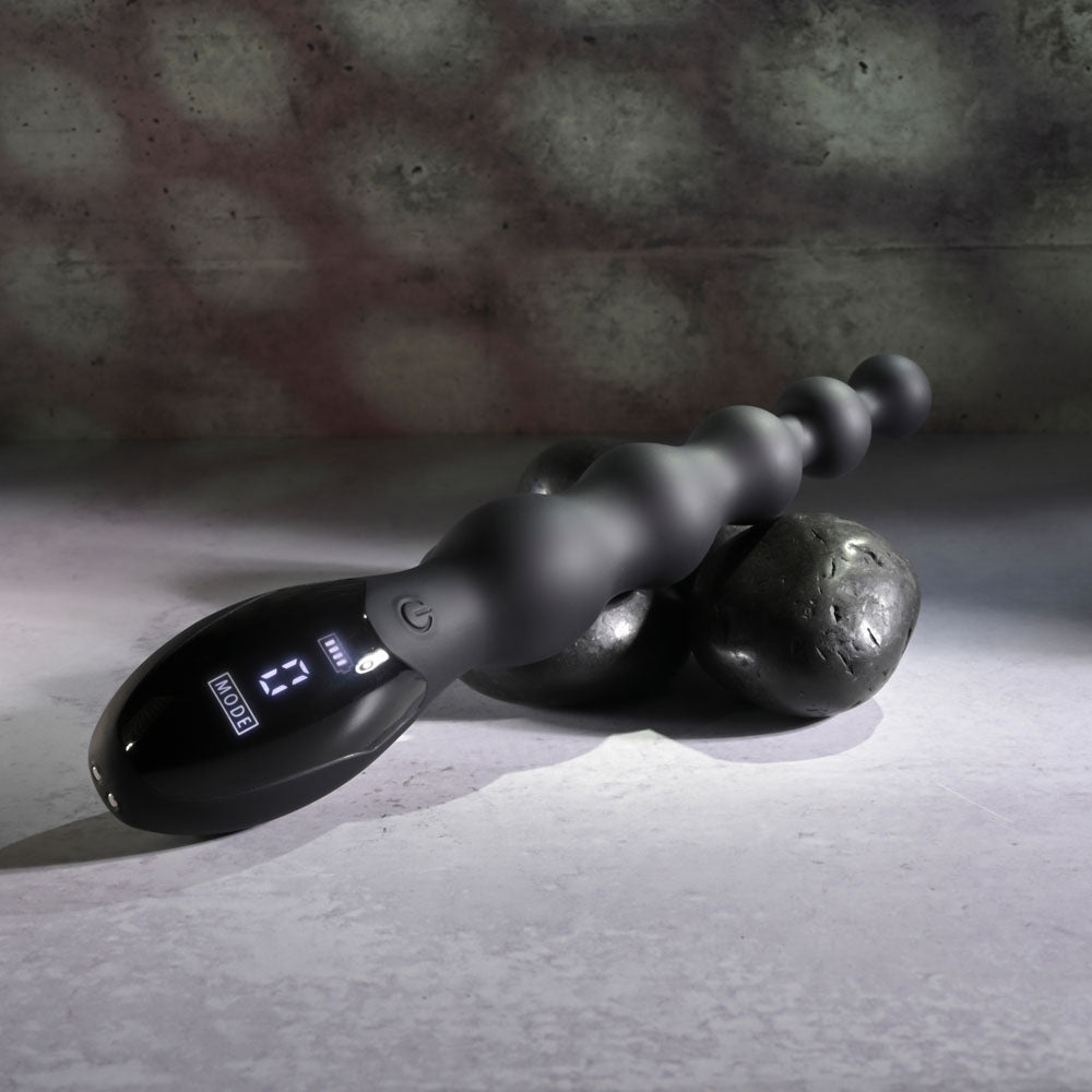 Zero Tolerance Backdoor Baton - Vibrating Anal Beads - Black