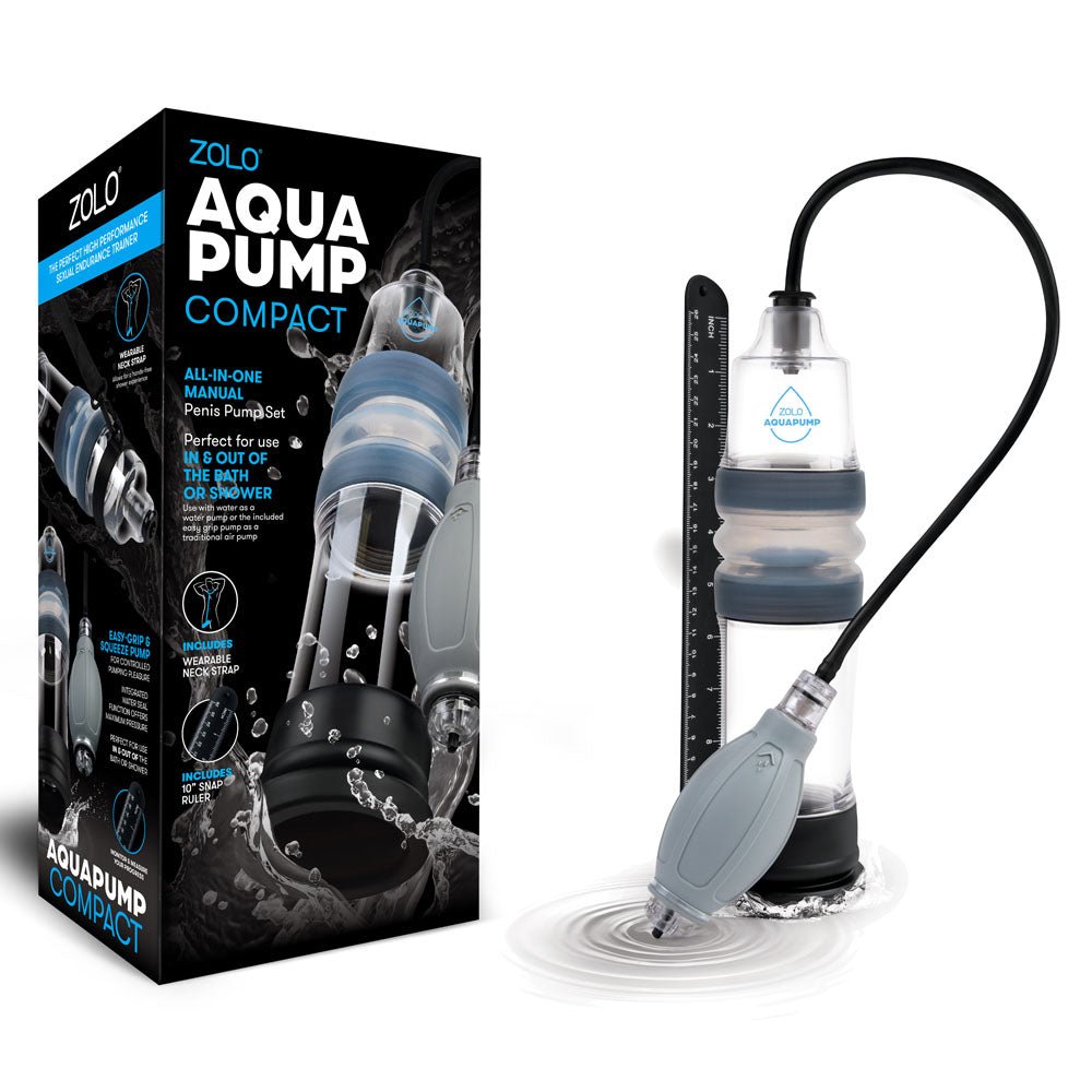 Zolo Aquapump Compact Penis Pump - Clear