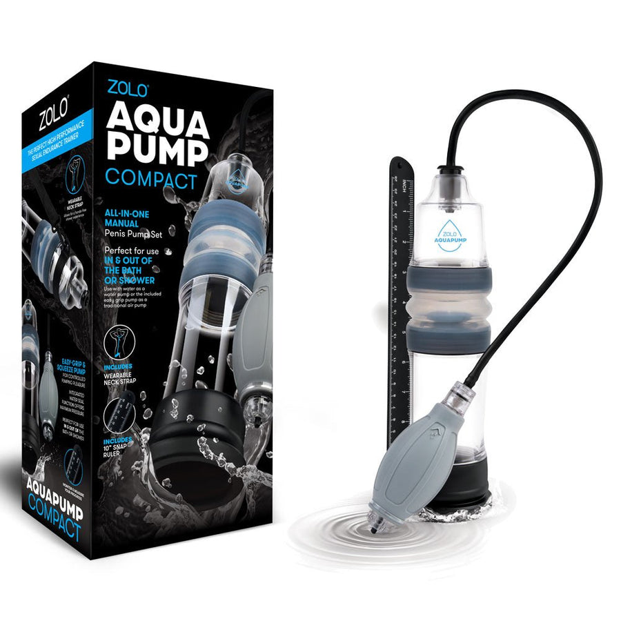 Zolo Aquapump Compact Penis Pump - Clear