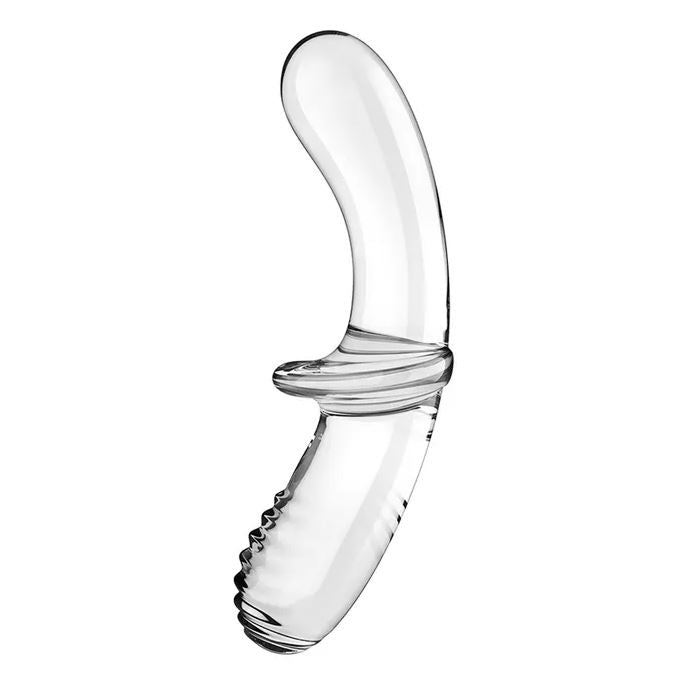 Satisfyer Double Crystal - Glass Double Ended Dildo - Clear