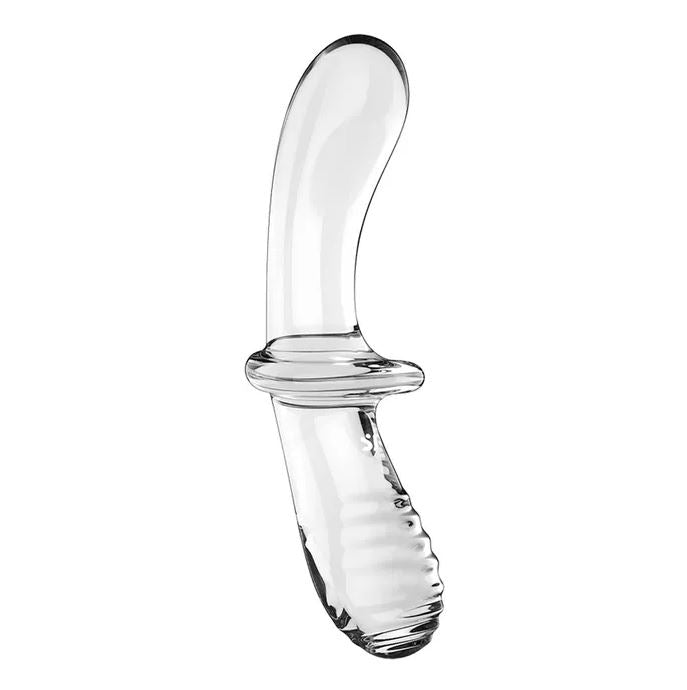 Satisfyer Double Crystal - Glass Double Ended Dildo - Clear