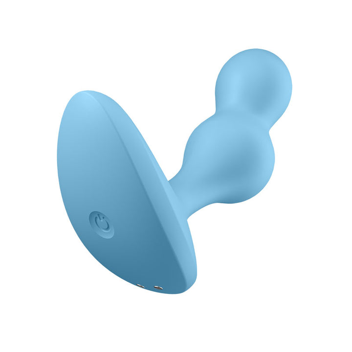 Satisfyer Deep Diver Vibrating Anal Plug with App Control - Light Blue