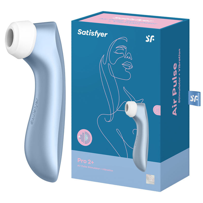 Satisfyer Pro 2+ Touch-Free Clitoral Stimulator - Blue