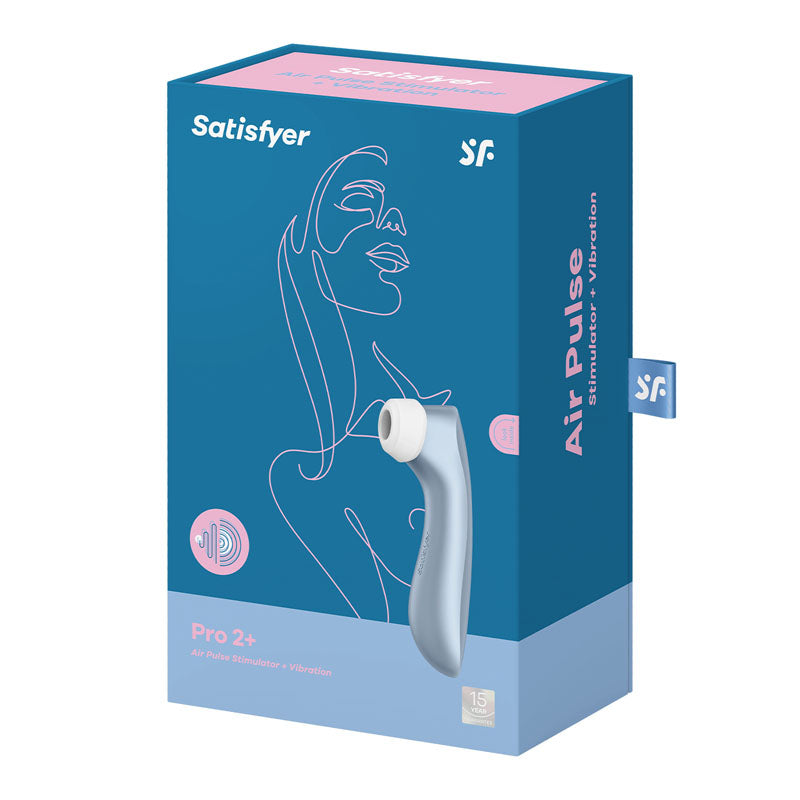 Satisfyer Pro 2+ Touch-Free Clitoral Stimulator - Blue