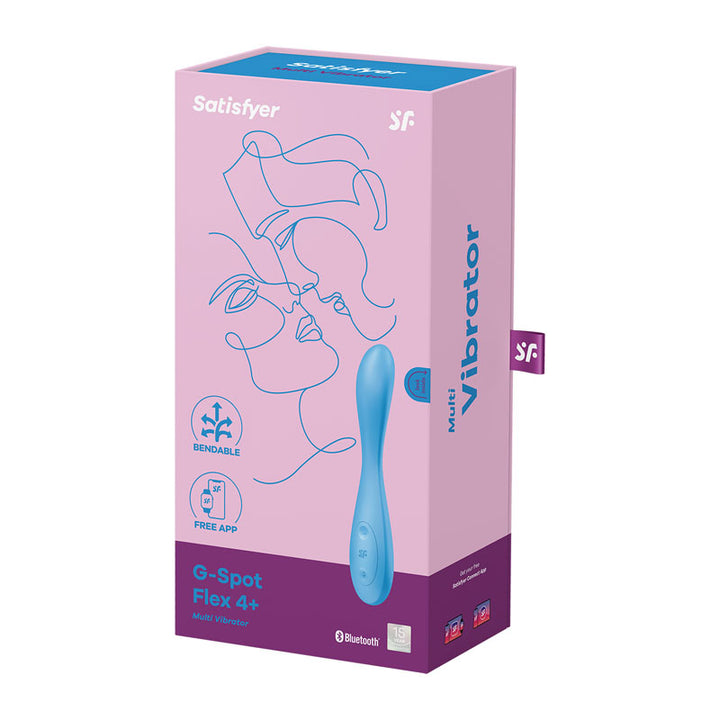 Satisfyer G-Spot Flex 4 Multi Vibrator with App Control - Blue
