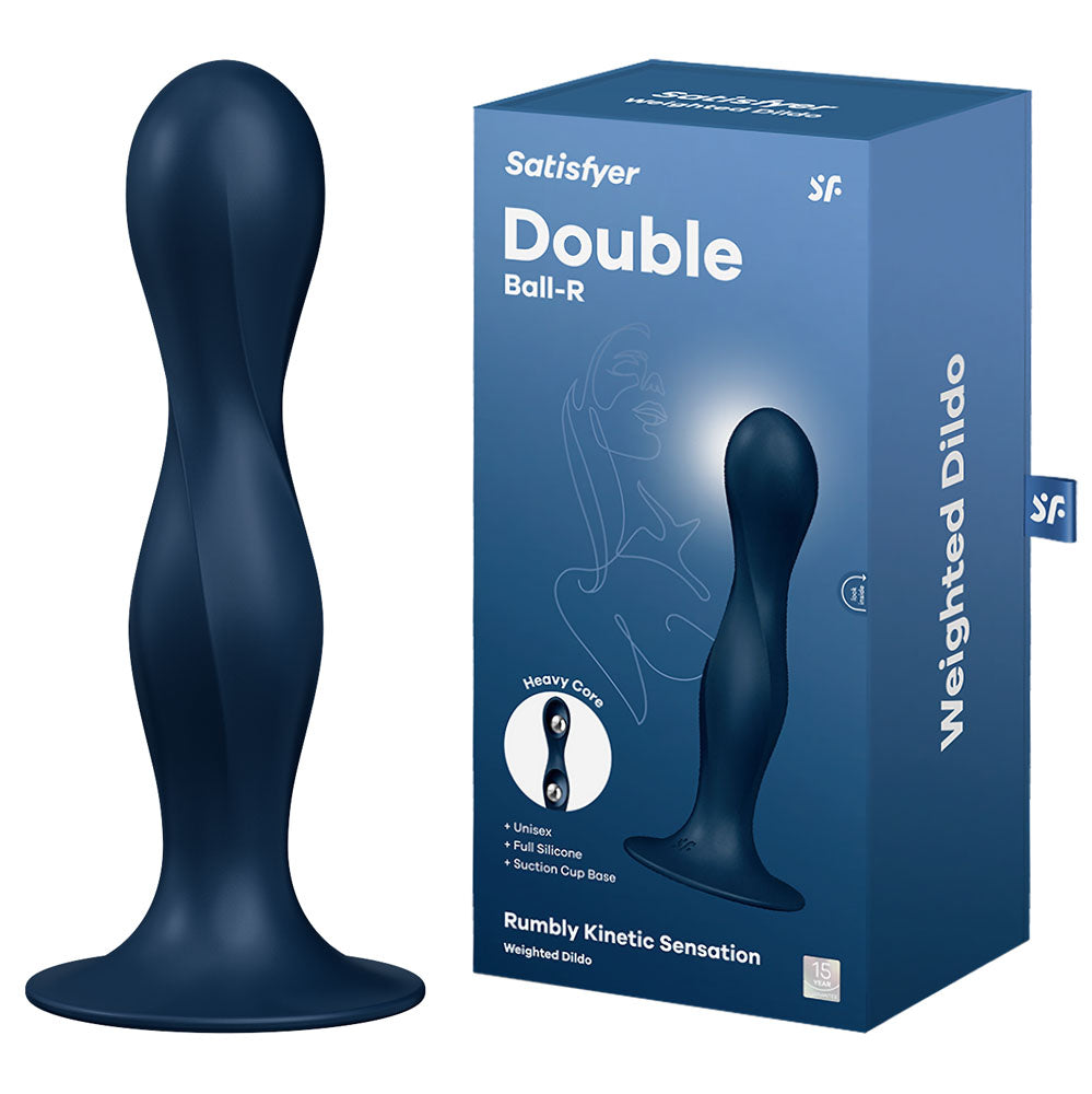 Satisfyer Double Ball-R Anal Dildo - Dark Blue – Sex Toys Erotica