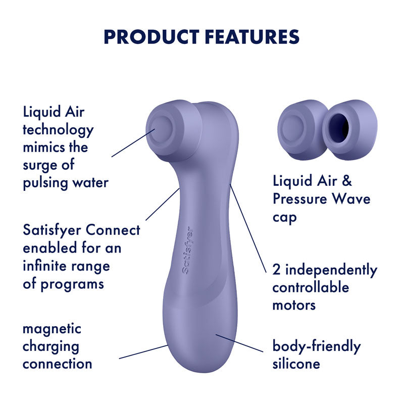 Satisfyer Pro 2 Gen 3 Clitoral Stimulator with App Control - Lilac