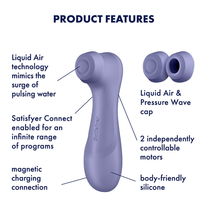 Satisfyer Pro 2 Gen 3 Clitoral Stimulator with App Control - Lilac