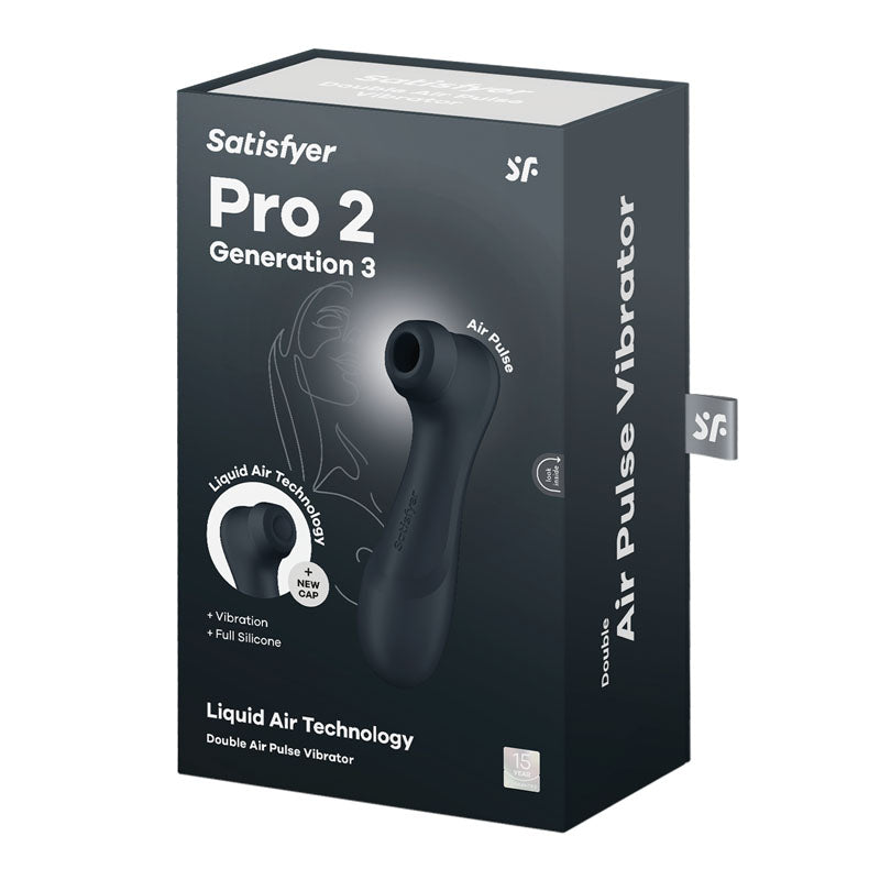 Satisfyer Pro 2 Gen 3 Touch-Free Clitoral Stimulator - Dark Grey