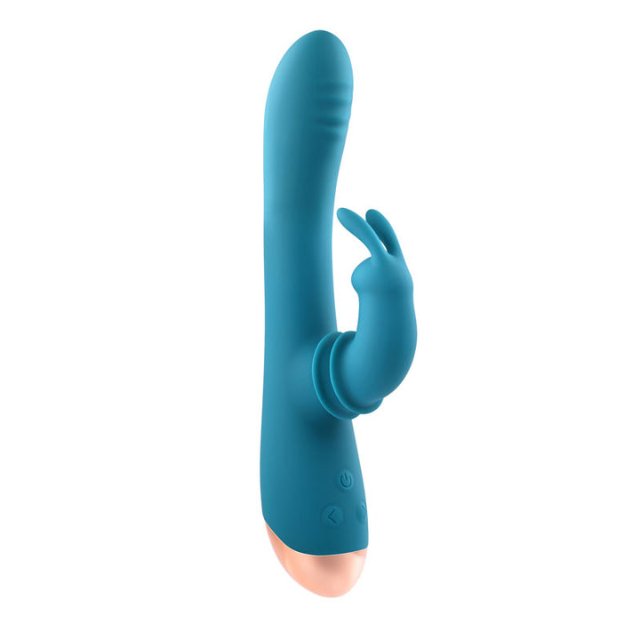 Adam & Eve Shimmy & Shake Velvet Rabbit Vibe - Blue